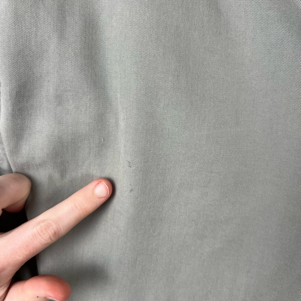 COS Pants Men's Size 32R Light Gray Elastic Waist Tapered Trousers‎ Cotton Blend - Picture 3 of 9